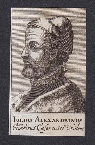 Iulius Alexandrius / Julius Alexandrius von Neustein / physician doctor Arzt Medizin Doktor Trident