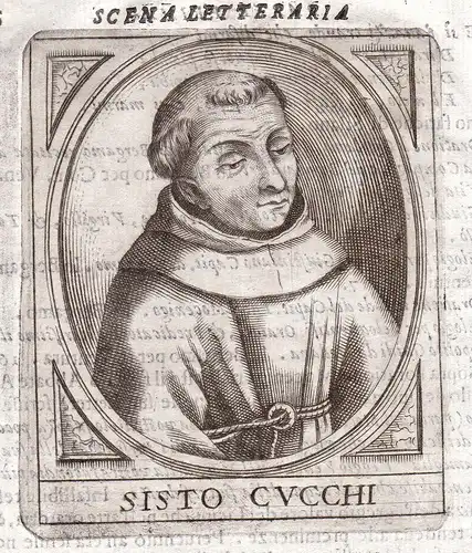 Sisto Cucchi - Sisto Cucchi Portrait Bergamo incisione Kupferstich