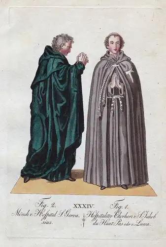 Mönch v. Hospital S. Gervasius / Hospitaliter Chorherr v. S. Jakob du Haut, Pas oder v. Lucca