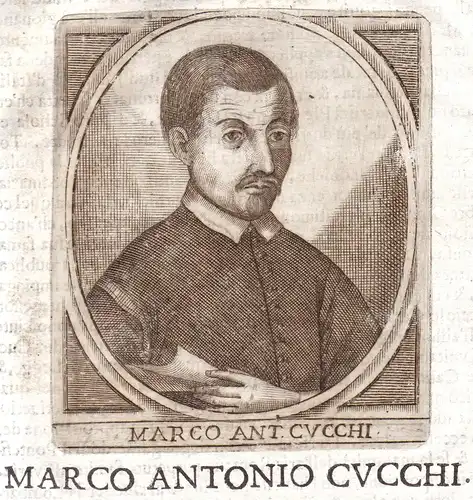 Marco Ant. Cucchi - Marco Cucchi Portrait Bergamo incisione Kupferstich