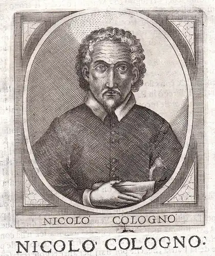 Nicolo Cologno - Nicolo Cologno Portrait Bergamo incisione Kupferstich