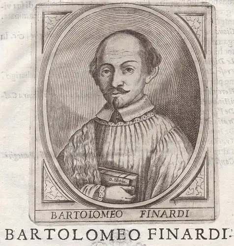 Bartolomeo Finardi - Bartolomeo Finardi Portrait Bergamo incisione Kupferstich