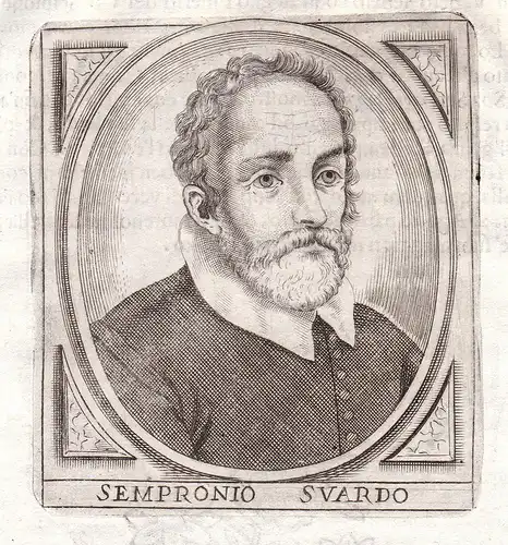 Sempronio Suardo - Sempronio Suardi Portrait Bergamo incisione Kupferstich
