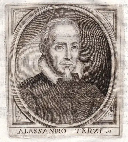 Alessandro Terzi - Alessandro Terzi Portrait Bergamo incisione Kupferstich