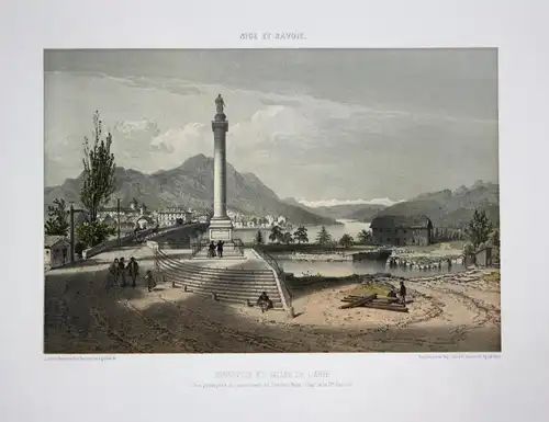 Bonneville et Vallee de l'Arve / Vue prise pres du monument de Charles-Felix (Dep. de la H.te Savoie) / Nice e