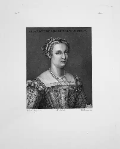 Portrait von Clarice Ridolfi-Altoviti - Frau jung woman young Portrait Kleid dress portrait