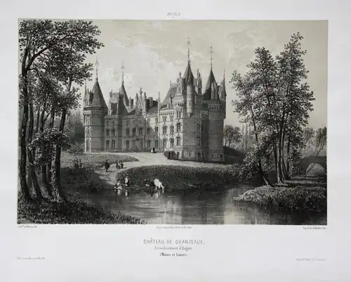 Chateau de Chanzeaux / Arrond. d'Angres / Maine et Loire / Anjou