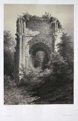 Ruines de l'Abbaye de Loroux / Maine et Loire / Anjou