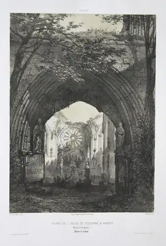 Ruines de l'Eglise de Toussaint a Angers / Musee d'Antiquites / Maine et Loire / Anjou
