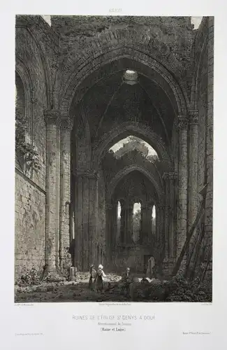 Ruines de l'Eglise St. Denys a Doue / Arrond. Saumur / Maine et Loire / Anjou