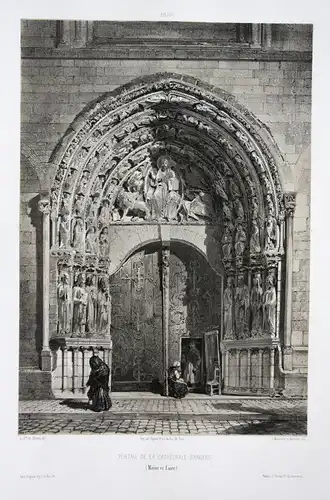 Portail de la Cathedrale d'Angers / Maine et Loire / Anjou