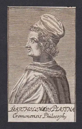 Bartholomaeus Platina / Bartolomeo Platina / humanist writer gastronomist Roma