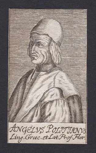 Angelus Politianus / Angelo Ambrogini Poliziano / classical scholar poet Firenze