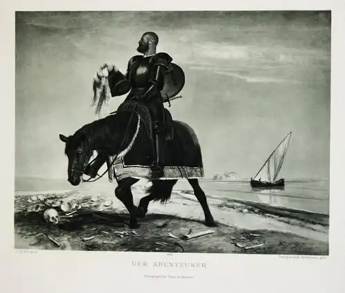 Der Abenteurer - Mann Pferd man horse Schiff baot Abenteurer sea Meer Skelett skeleton