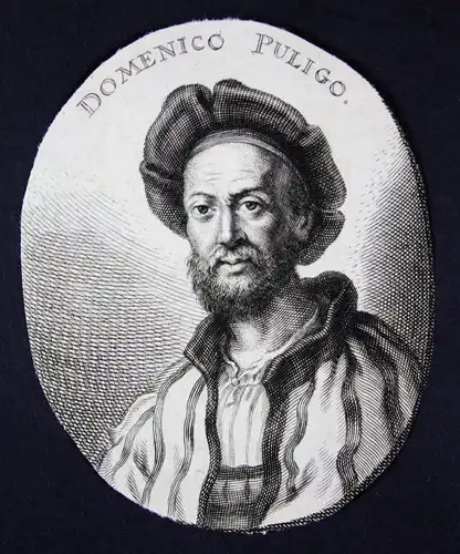 Domenico Puligo - Domenico Puligo Florenz Italien Italia Maler painter Kupferstich etching Portrait