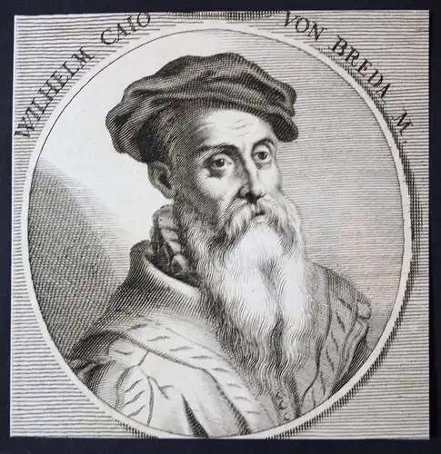 Wilhelm Caio von Breda - Willem Key (1516-1568) Niederlande Maler painter Kupferstich etching Portrait