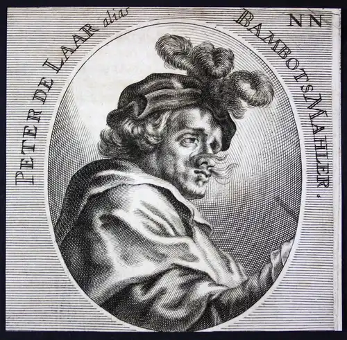 Peter de Laar alias Bambots - Pieter van Laer (1599-1642) Maler painter Kupferstecher engraver Baroque Barock