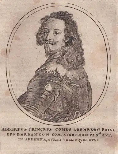 Albertus princeps comes Aremberg - Albert de Ligne prince Barbancon Portrait