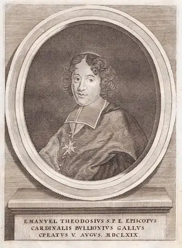 Emanuel Theodosius - Emmanuel Theodose de la Tour d’Auvergne (1643-1715) Cardinal Bouillon Turenne Paulat Po