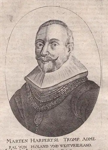 Marten Harpertse Tromp - Maarten Harpertszoon Tromp (1598-1640) Admiral Nederland Portrait