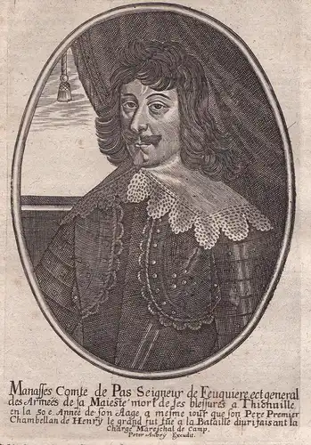 Manasses comte de Pas Seigneur de Feuquiere - Manasses de Pas Marquis de Feuquieres (1590-1640) Portrait