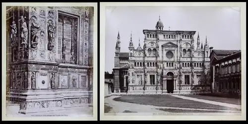 Certosa di Pavia - Facciata della Chiesa / Certosa di Pavia - Dettaglio della Facciata della Chiesa / Italia /