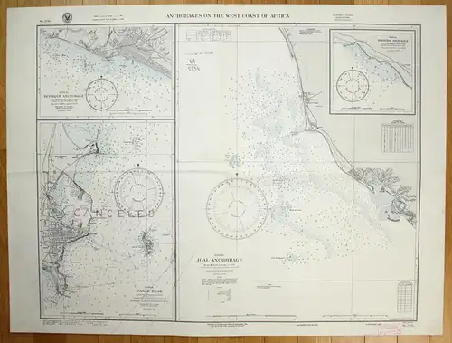 Anchorages on the West Coast of Africa - Rufisque - Dakar Road - Joal - Portudal