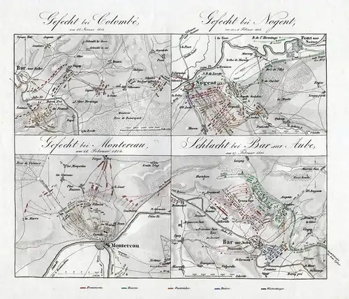 Gefecht bei Colombe / Nogent / Montereau / Bar sur Aube - Colombes Montereau-Fault-Yonne Nogent-sur-Marne Bar