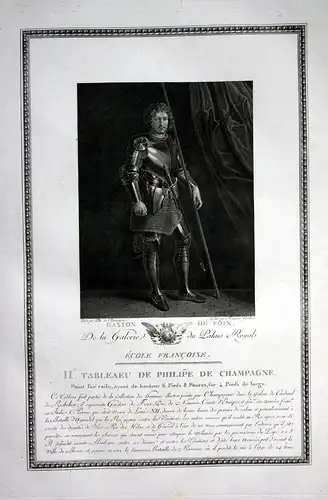 Gaston de Foix - Gaston de Foix Portrait gravure Kupferstich