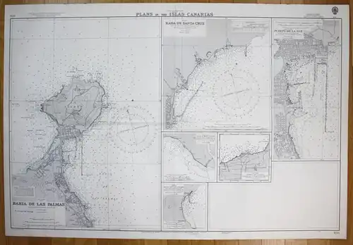 North Atlantic Ocean - Plans in the Islas Canarias - Bahia de las Palmas - Rada de Santa Cruz - Puerto de la L