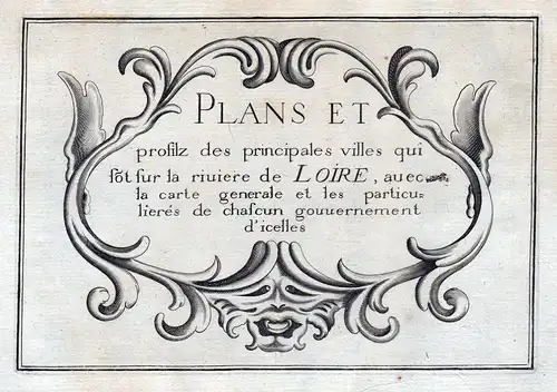Plans et... de Loire... - titel Ornament Auvergne-Rhône-Alpes Loire France gravure estampe Kupferstich Tassin