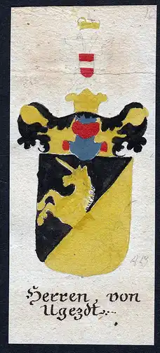 Herren von Ilgezdt - Ilgezdt Böhmen Manuskript Wappen Adel coat of arms heraldry Heraldik