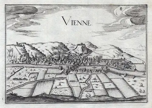 Vienne - Vienne Auvergne-Rhone-Alpes Dauphine France gravure estampe Kupferstich Tassin
