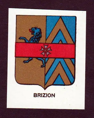 Brizion - Brizion Wappen Adel coat of arms heraldry Lithographie  blason