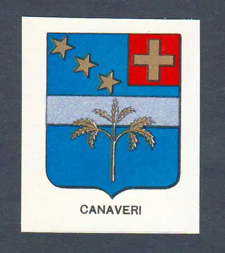 Canaveri - Canaveri Wappen Adel coat of arms heraldry Lithographie  blason