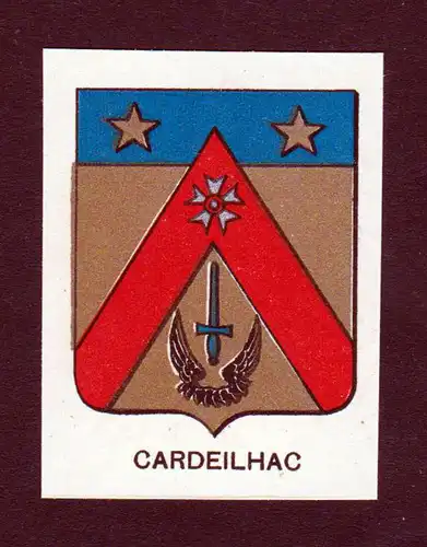 Cardeilhac - Cardeilhac Wappen Adel coat of arms heraldry Lithographie  blason