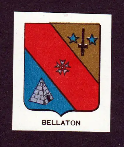 Bellaton - Bellaton Wappen Adel coat of arms heraldry Lithographie  blason