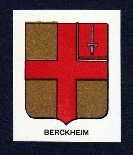 Berckheim - Berckheim Wappen Adel coat of arms heraldry Lithographie  blason