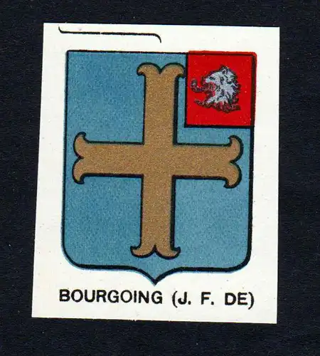 Bourgoing (J. F. DE) - Bourgoing Wappen Adel coat of arms heraldry Lithographie  blason