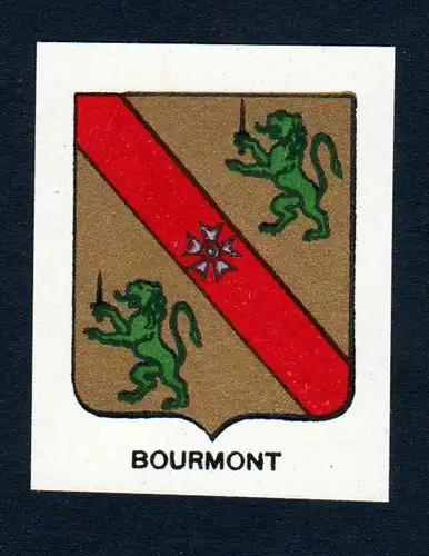 Bourmont - Bourmont Wappen Adel coat of arms heraldry Lithographie  blason