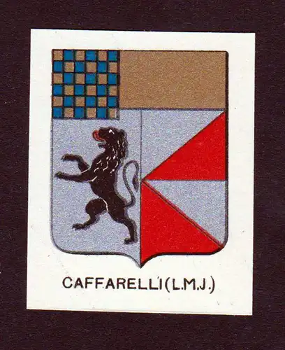 Caffarelli (L. M. J.) - Caffarelli Wappen Adel coat of arms heraldry Lithographie  blason