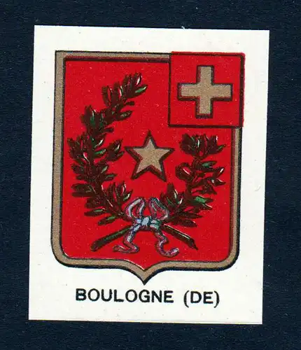 Boulogne - Boulogne Wappen Adel coat of arms heraldry Lithographie  blason