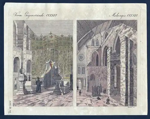 Verm. Gegenstaende CCLXVI - Das heilige Grab in Jerusalem - Grabeskirche Church of the Holy Sepulchre Heilige