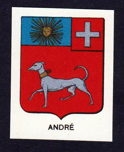 Andre - Andre Wappen Adel coat of arms heraldry Lithographie  blason