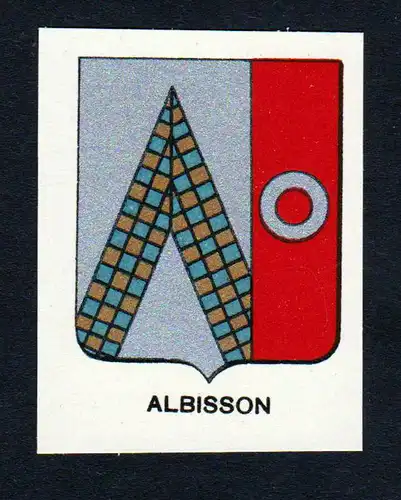 Albisson - Albisson Wappen Adel coat of arms heraldry Lithographie  blason