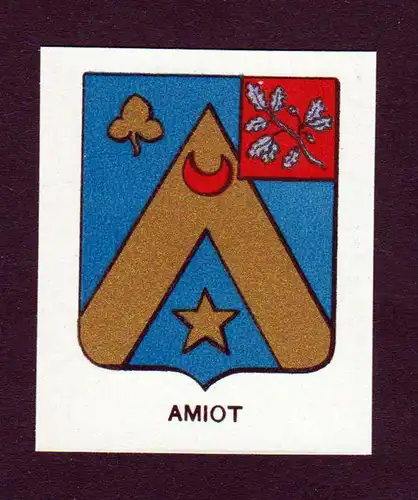 Amiot - Amiot Wappen Adel coat of arms heraldry Lithographie  blason