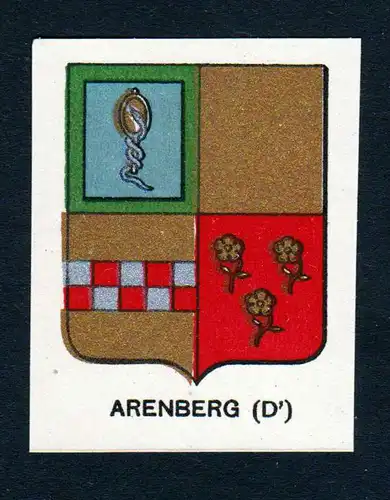 Arenberg - Arenberg Aremberg Wappen Adel coat of arms heraldry Lithographie  blason