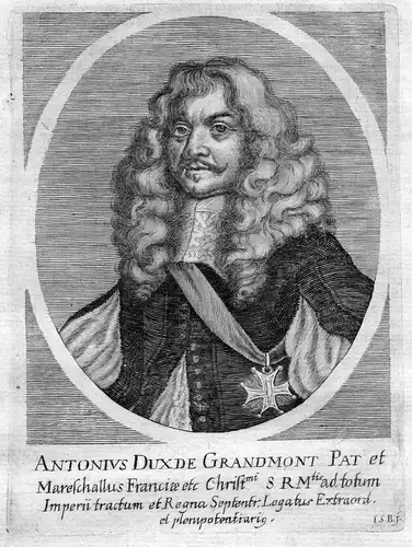 Antonius dux de Grandmont - Antonius de Grandmont Antoine Portrait Kupferstich