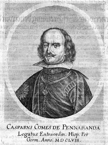 Casparus comes de Pennaranda - Gaspar de Bracamonte Guzman Portrait Kupferstich