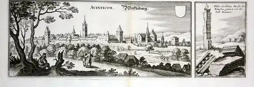 Aventicum. Wifflisburg - Avenches Waadt vue gravure